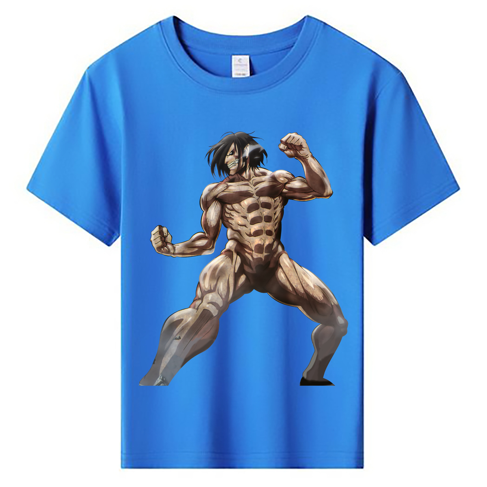 （画像用） 進撃の巨人 Attack on Titan 綿100％キッズTシャツ（フロントプリント）
